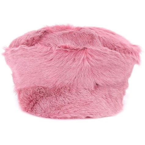 prada calf skin hat pink